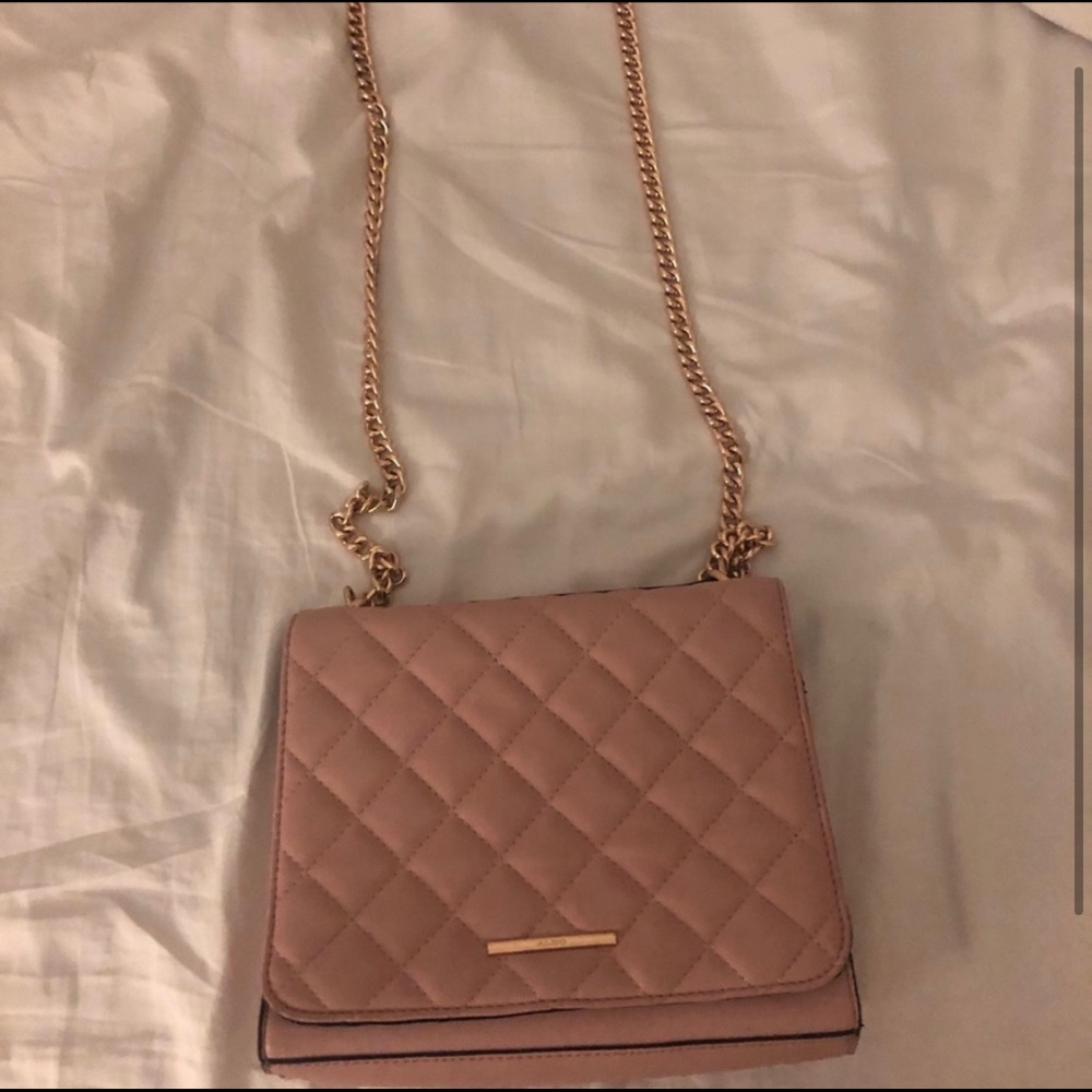 pink aldo crossbody purse